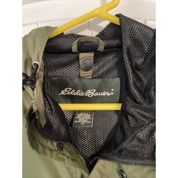 Eddie Bauer Weatheredge Rain Jacket Parka Coat Hooded Men's M - Picture 2 of 3